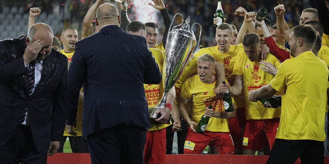 29.05.2022 Kielce mecz Korona Kielce - Chrobry Głogów, po którym Korona awansowała do ekstraklasy