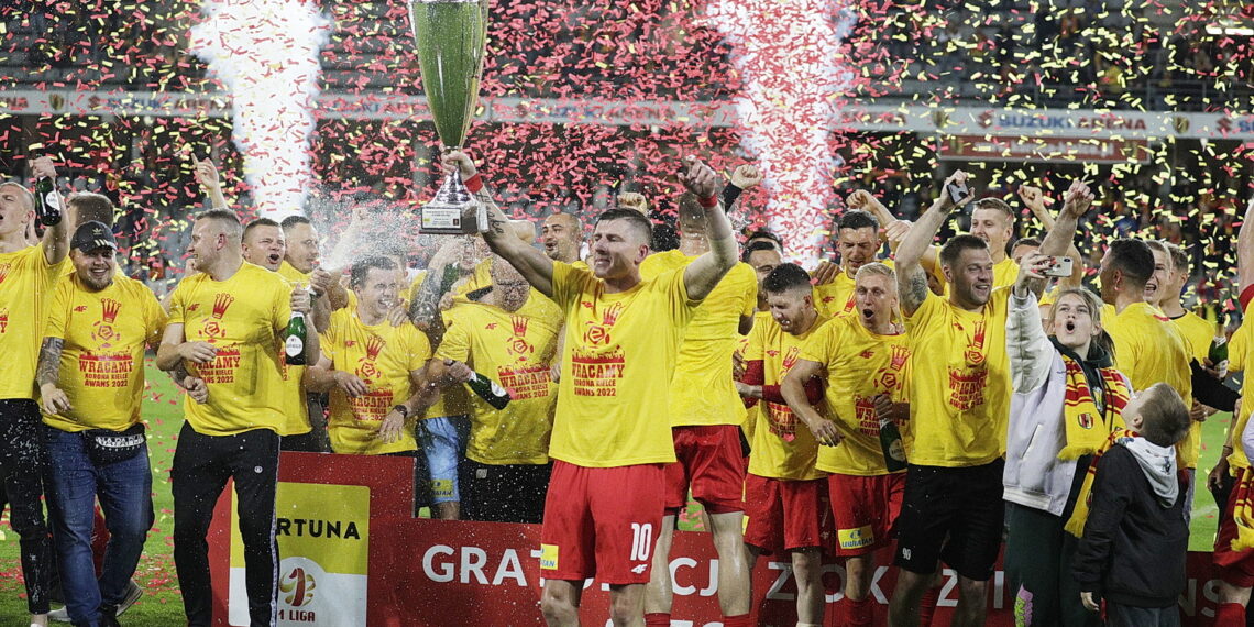29.05.2022 Kielce mecz Korona Kielce - Chrobry Głogów, po którym Korona awansowała do ekstraklasy