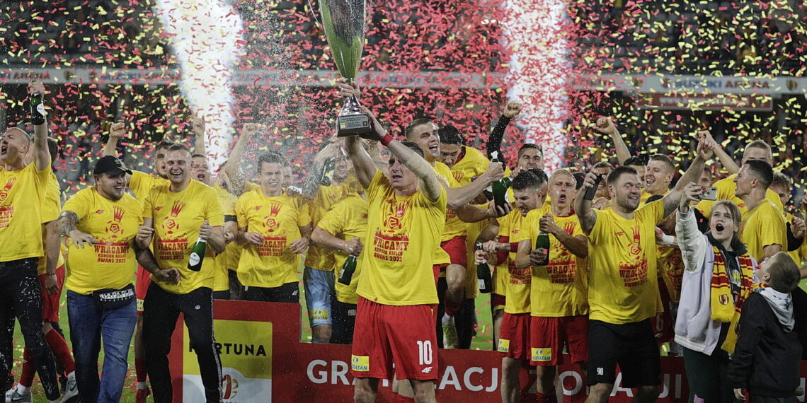 29.05.2022 Kielce mecz Korona Kielce - Chrobry Głogów, po którym Korona awansowała do ekstraklasy