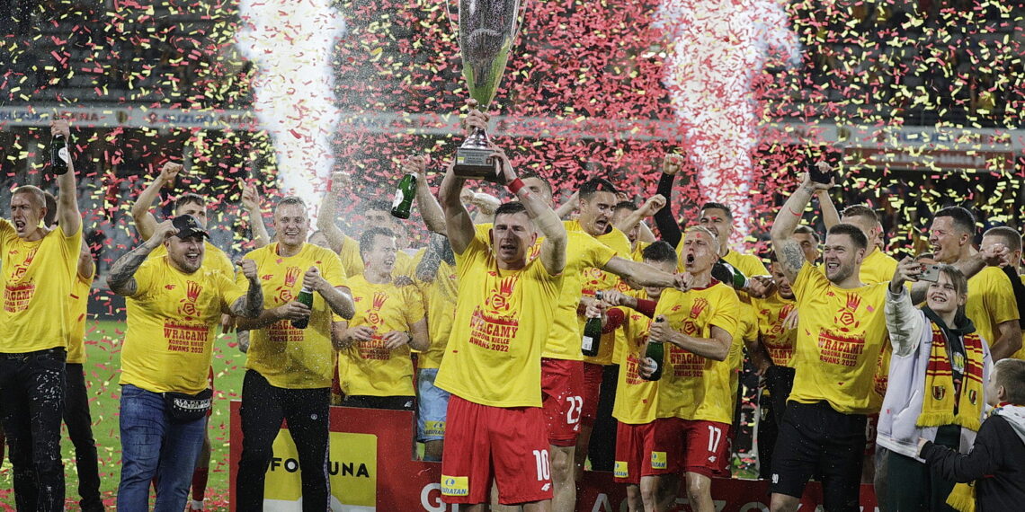 29.05.2022 Kielce mecz Korona Kielce - Chrobry Głogów, po którym Korona awansowała do ekstraklasy