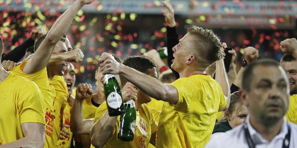 29.05.2022 Kielce mecz Korona Kielce - Chrobry Głogów, po którym Korona awansowała do ekstraklasy