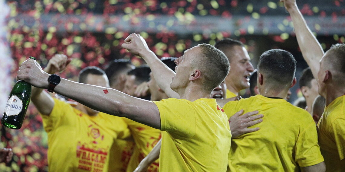 29.05.2022 Kielce mecz Korona Kielce - Chrobry Głogów, po którym Korona awansowała do ekstraklasy