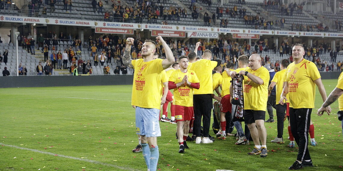 29.05.2022 Kielce mecz Korona Kielce - Chrobry Głogów, po którym Korona awansowała do ekstraklasy