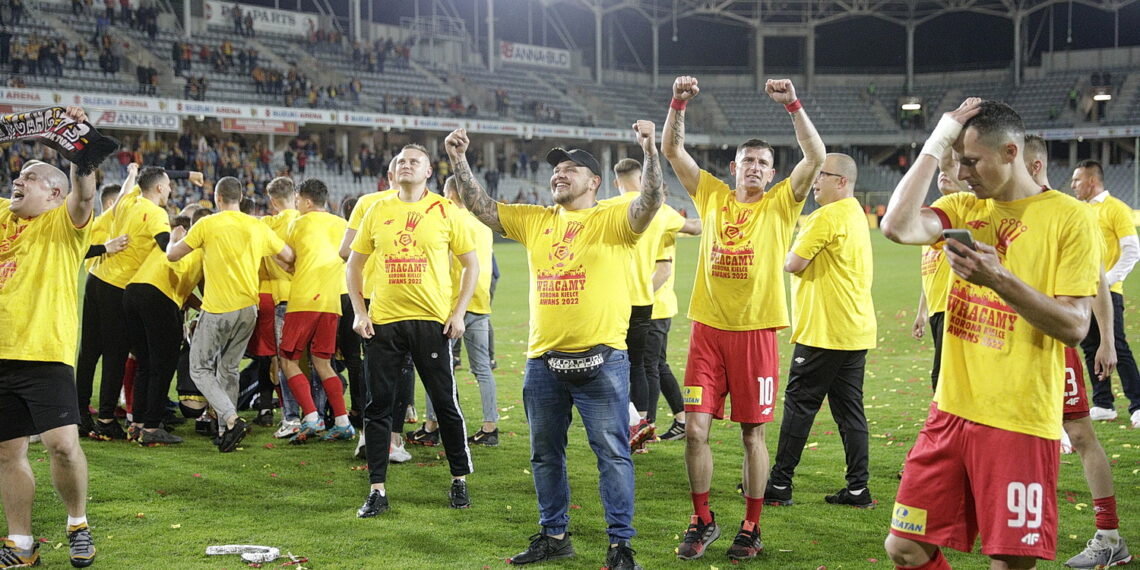 29.05.2022 Kielce mecz Korona Kielce - Chrobry Głogów, po którym Korona awansowała do ekstraklasy