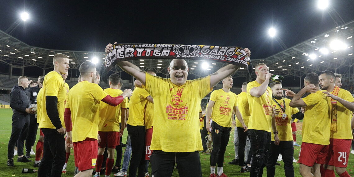 29.05.2022 Kielce mecz Korona Kielce - Chrobry Głogów, po którym Korona awansowała do ekstraklasy