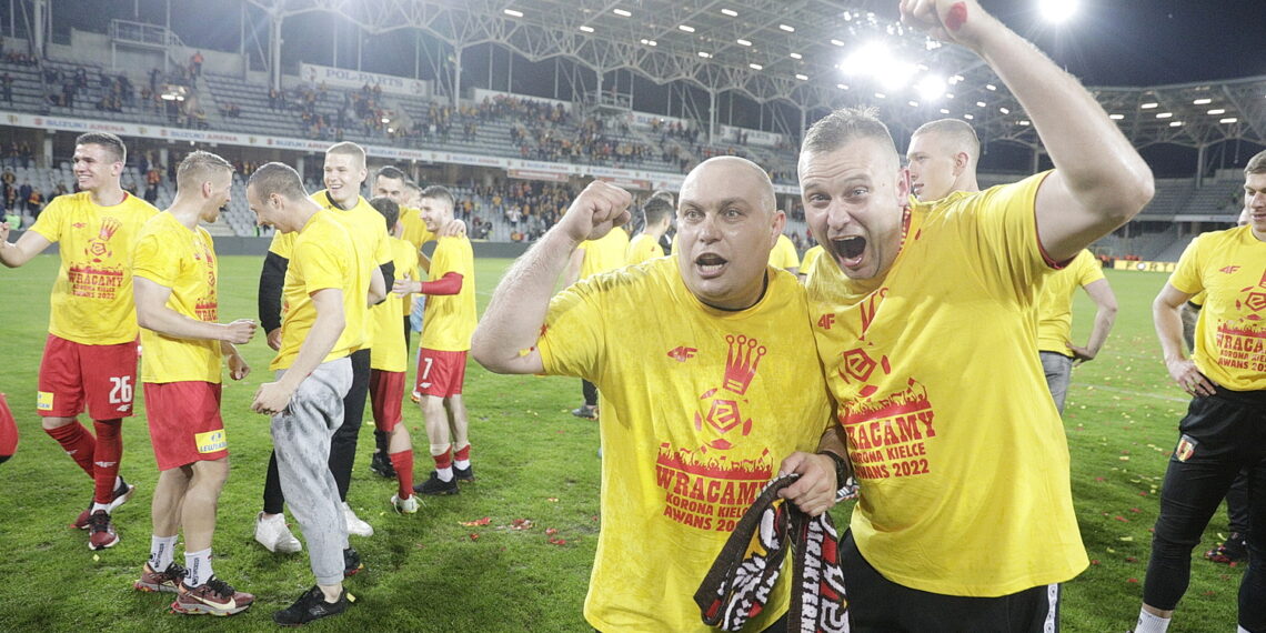 29.05.2022 Kielce mecz Korona Kielce - Chrobry Głogów, po którym Korona awansowała do ekstraklasy