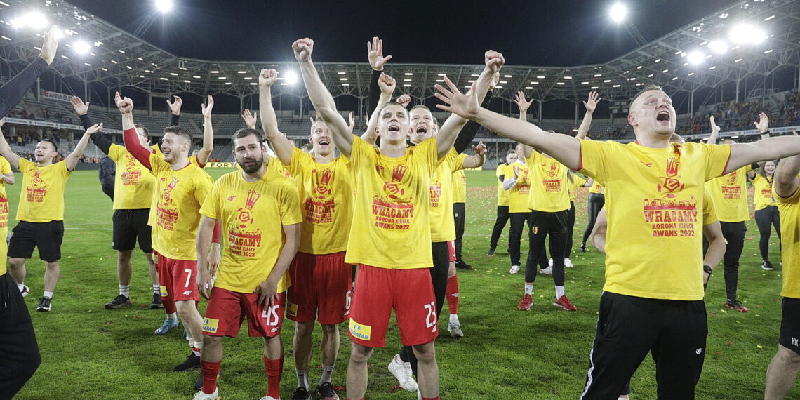 29.05.2022 Kielce mecz Korona Kielce - Chrobry Głogów, po którym Korona awansowała do ekstraklasy