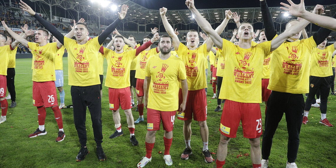 29.05.2022 Kielce mecz Korona Kielce - Chrobry Głogów, po którym Korona awansowała do ekstraklasy