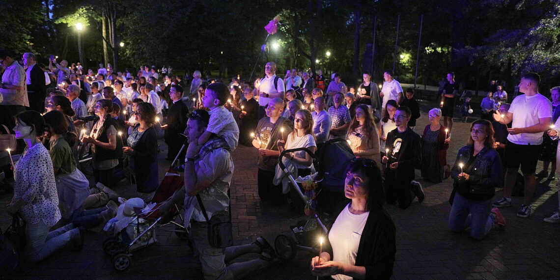 12.06.2022 Kielce. Spotkanie modlitewne. Uwielbienie Jarosław Kubalski / Radio Kielce