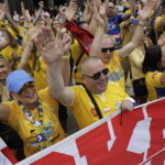19.06.2022 Kolonia (Niemcy) Final Four Ligi Mistrzów. Przemarsz kibiców / Fot. Jarosław Kubalski - Radio Kielce