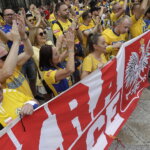 19.06.2022 Kolonia (Niemcy) Final Four Ligi Mistrzów. Przemarsz kibiców / Fot. Jarosław Kubalski - Radio Kielce