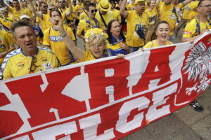 19.06.2022 Kolonia (Niemcy) Final Four Ligi Mistrzów. Przemarsz kibiców / Fot. Jarosław Kubalski - Radio Kielce