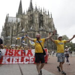 19.06.2022 Kolonia (Niemcy) Final Four Ligi Mistrzów. Przemarsz kibiców / Fot. Jarosław Kubalski - Radio Kielce