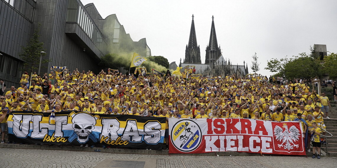 19.06.2022 Kolonia (Niemcy) Final Four Ligi Mistrzów. Przemarsz kibiców / Fot. Jarosław Kubalski - Radio Kielce