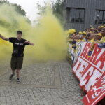 19.06.2022 Kolonia (Niemcy) Final Four Ligi Mistrzów. Przemarsz kibiców / Fot. Jarosław Kubalski - Radio Kielce