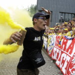19.06.2022 Kolonia (Niemcy) Final Four Ligi Mistrzów. Przemarsz kibiców / Fot. Jarosław Kubalski - Radio Kielce