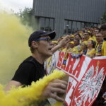 19.06.2022 Kolonia (Niemcy) Final Four Ligi Mistrzów. Przemarsz kibiców / Fot. Jarosław Kubalski - Radio Kielce