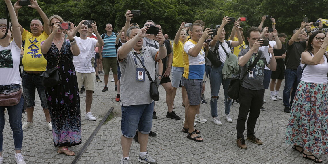 19.06.2022 Kolonia (Niemcy) Final Four Ligi Mistrzów. Przemarsz kibiców / Fot. Jarosław Kubalski - Radio Kielce