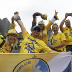 19.06.2022 Kolonia (Niemcy) Final Four Ligi Mistrzów. Przemarsz kibiców / Fot. Jarosław Kubalski - Radio Kielce