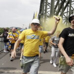 19.06.2022 Kolonia (Niemcy) Final Four Ligi Mistrzów. Przemarsz kibiców / Fot. Jarosław Kubalski - Radio Kielce