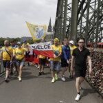 19.06.2022 Kolonia (Niemcy) Final Four Ligi Mistrzów. Przemarsz kibiców / Fot. Jarosław Kubalski - Radio Kielce