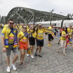 19.06.2022 Kolonia (Niemcy) Final Four Ligi Mistrzów. Przemarsz kibiców / Fot. Jarosław Kubalski - Radio Kielce