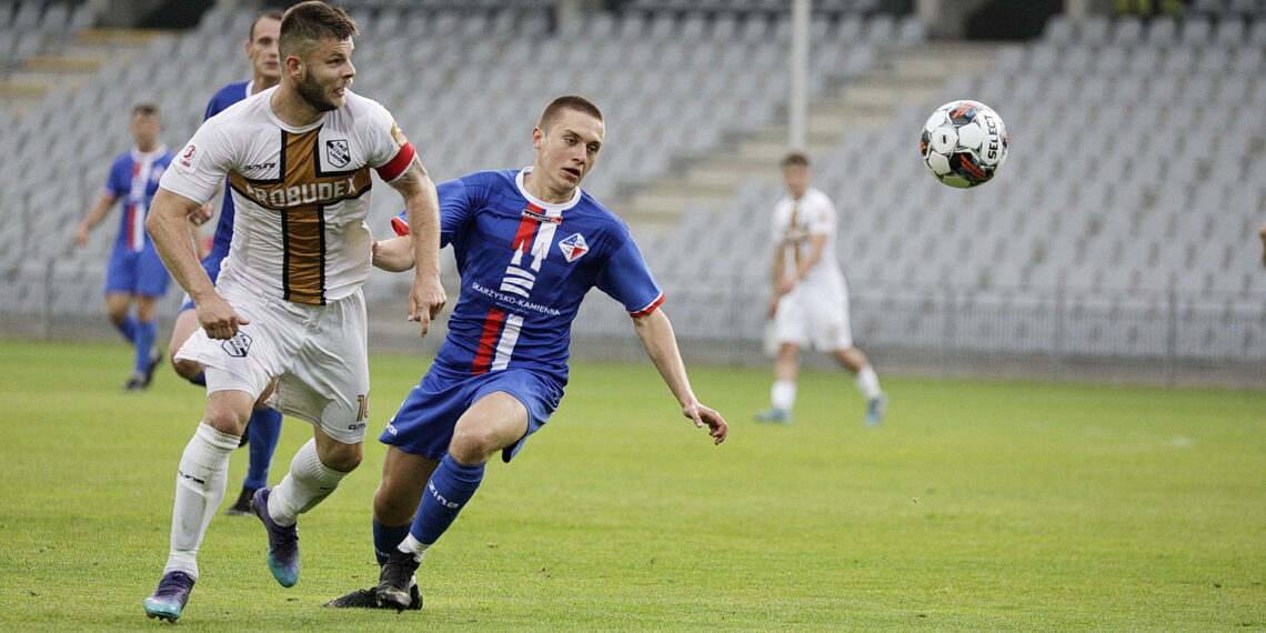 08.06.2022 Kielce. Finał Okręgowego Pucharu Polski. Mecz ŁKS Probudex Łagów - Granat Skarżysko-Kamienna