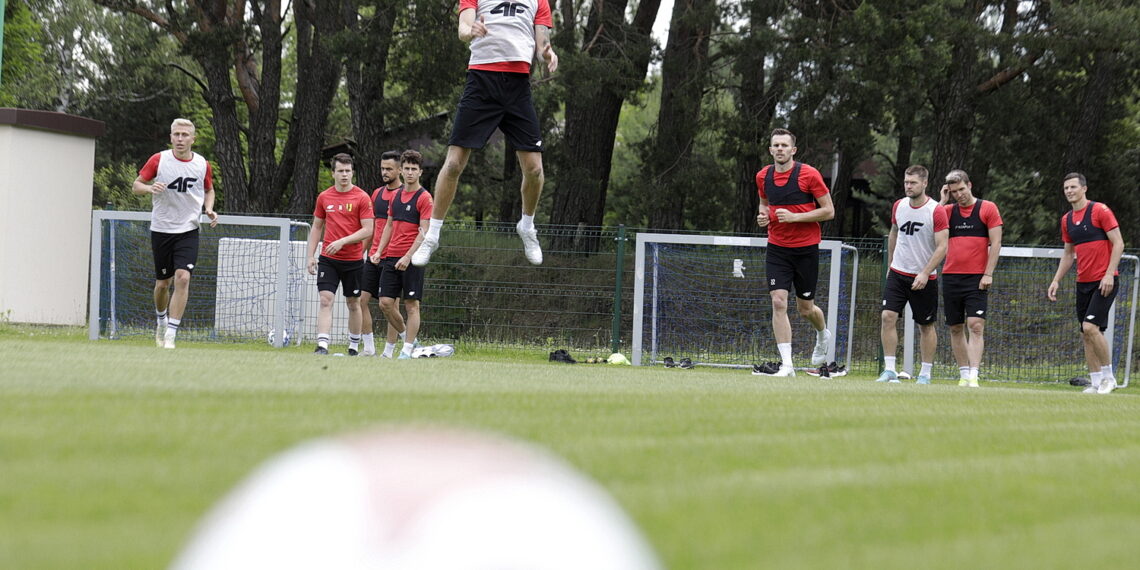 14.06.2022 Kielce. Trening piłkarzy Korony Kielce Jarosław Kubalski / Radio Kielce