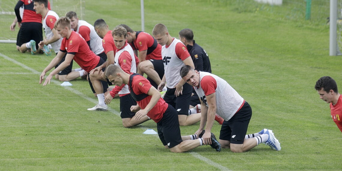 14.06.2022 Kielce. Trening piłkarzy Korony Kielce