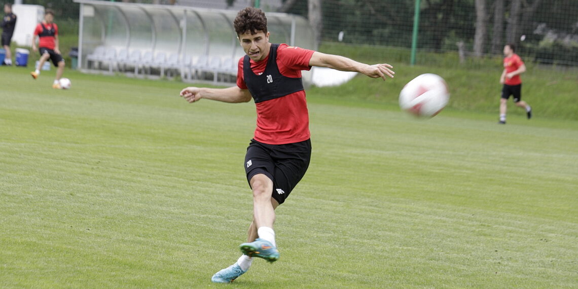 14.06.2022 Kielce. Trening piłkarzy Korony Kielce