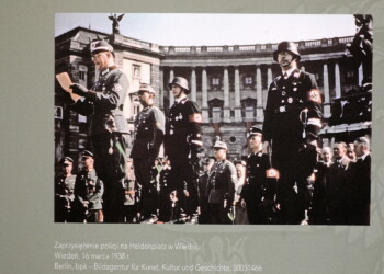 30.06.2022 Michniów. Mauzoleum Martyrologii Wsi Polskich. Wystawa "Porządek i Zagłada. Policja w nazistowskich Niemczech"