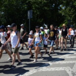 25.06.2022. Staszów. Wymarsz 202. pieszej pielgrzymki do Sanktuarium Maryjnego w Sulisławicach / Fot. ks. Grzegorz Słodkowski - Rzecznik Diecezji Sandomierskiej