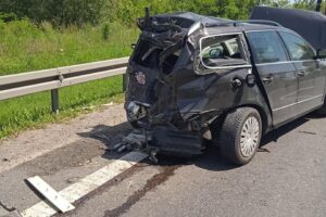 06.06.2022. Łążek. Wypadek / Komenda Powiatowa Policji w Sandomierzu