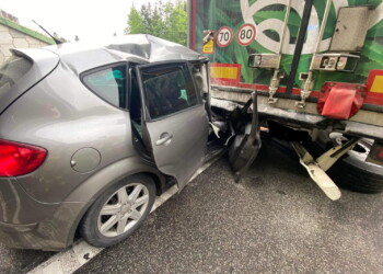 20.06.2022. Skarżysko-Kamienna. Wypadek na S7 / Fot. KP PSP Skarżysko-Kamienna