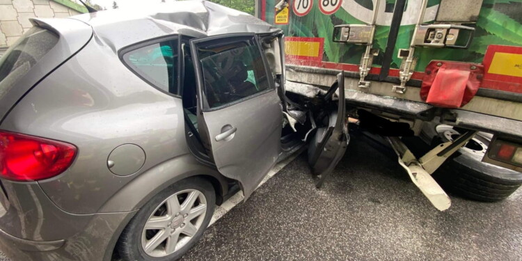 20.06.2022. Skarżysko-Kamienna. Wypadek na S7 / Fot. KP PSP Skarżysko-Kamienna