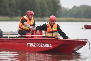10.06.2022. Cedzyna. Ćwieczenia „Wielka Woda 2022” / Wiktor Taszłow / Radio Kielce