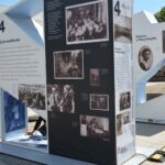 06.06.2022. Kielce, Plac Partyzantów. Przygotowywanie wystawy „Archiwa Rodzinne Niepodległej. Zbiorowy portret rodzin II Rzeczpospolitej" / Archiwum Państwowe w Kielcach