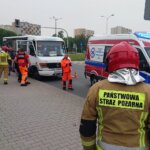 10.06.2022. Kielce. Wypadek na Alei Dziewięciu Wieków Kielc / Bartosz Bogucki / Radio Kielce