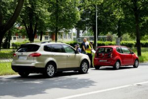 10.06.2022. Kielce. Wypadek na ul. Warszawskiej / Piotr Kwaśniewski / Radio Kielce