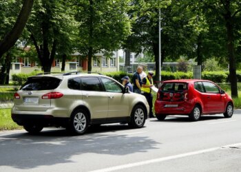 10.06.2022. Kielce. Wypadek na ul. Warszawskiej / Piotr Kwaśniewski / Radio Kielce