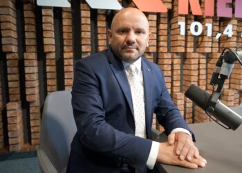 Na zdjęciu: Mariusz Gosek - prezes Solidarnej Polski w regionie/ Fot. Kamil Król - Radio Kielce