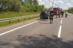 06.06.2022. Łążek. Wypadek / Komenda Powiatowa Policji w Sandomierzu