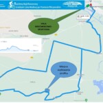 Mapa trasy VII Rodzinnego Rajdu Rowerowego Ścieżkami Jana Moskwy / Fot. Starostwo Powiatowe w Pińczowie