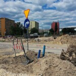 23.06.2022. Kielce. Przebudowa skrzyżowania Alei Solidarności z Aleją Tysiąclecia Państwa Polskiego / Fot. Jarosław Kubalski - Radio Kielce