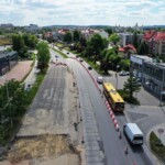 23.06.2022. Kielce. Przebudowa skrzyżowania Alei Solidarności z Aleją Tysiąclecia Państwa Polskiego / Fot. Jarosław Kubalski - Radio Kielce