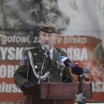 11.06.2022. Kielce. Przysięga żołnierzy 10. Świętokrzyskiej Brygady Wojsk Obrony Terytorialnej. Na zdjęciu: płk płk Piotr Hałys, dowódca 10. Świętokrzyskiej Brygady Obrony Terytorialnej / Jarosław Kubalski / Radio Kielce