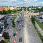 23.06.2022. Kielce. Przebudowa skrzyżowania Alei Solidarności z Aleją Tysiąclecia Państwa Polskiego / Fot. Jarosław Kubalski - Radio Kielce