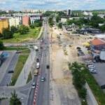 23.06.2022. Kielce. Przebudowa skrzyżowania Alei Solidarności z Aleją Tysiąclecia Państwa Polskiego / Fot. Jarosław Kubalski - Radio Kielce