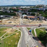 23.06.2022. Kielce. Przebudowa skrzyżowania Alei Solidarności z Aleją Tysiąclecia Państwa Polskiego / Fot. Jarosław Kubalski - Radio Kielce