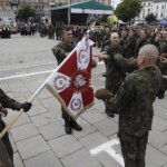 11.06.2022. Kielce. Przysięga żołnierzy 10. Świętokrzyskiej Brygady Wojsk Obrony Terytorialnej / Jarosław Kubalski / Radio Kielce